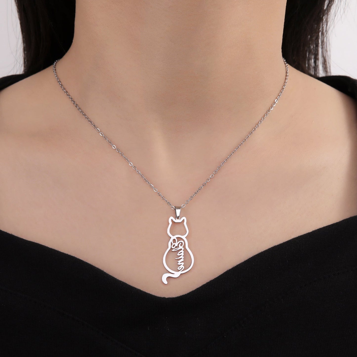 Ophélie Purrsonalized Cat Necklace