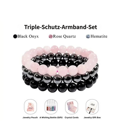🛡️ Dreifach schützendes Armband – Energie, Balance und innere Stärke