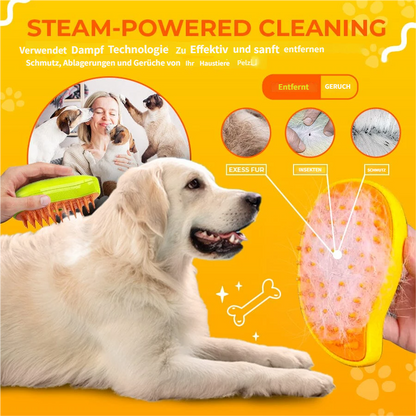 Dampfbürste für die Tierpflege